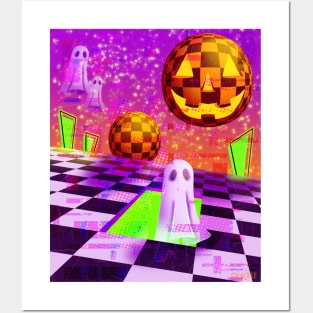 Vaporwave Halloween Posters and Art